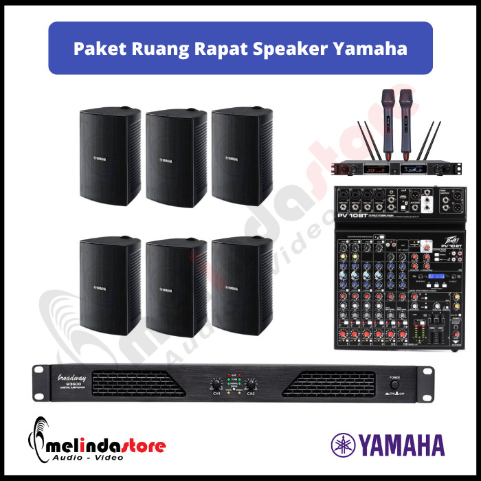 Paket Sound System Ruang Rapat Speaker Yamaha VS6 | 75m2
